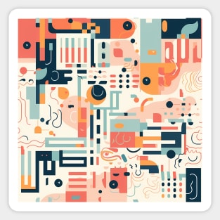 Multicolored inspiration - Abstract Mindset Seamless Pattern Sticker